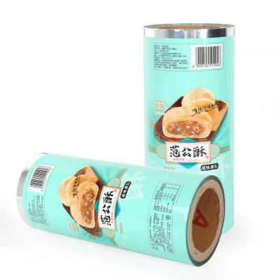 China Custom Food Packaging Plastic Moisture Proof Laminate Snacks Printing Stock Roll Film Packaging Plastic Roll Film for sale