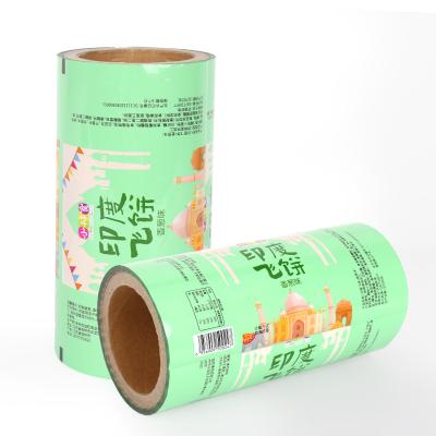 China Food Packaging Film Moisture Proof Laminated Plastic Bag In Film Roll Metallized Barrier Running High Gravure Printing for sale