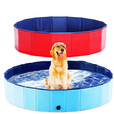 China 80/100/120/160 cm Sustainable Portable Pet Pool For Large Dogs Foldable Dog Bathing Tub Tub for sale