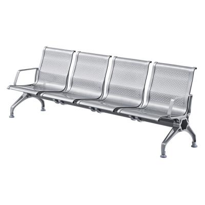 China Railway public area aluminum alloy 4-seater waiting chairs Reception benches chair for sale