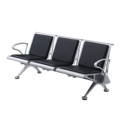 China Aluminum alloy Airport seating 3 seater waiting chairs Commercial Furniture for sale