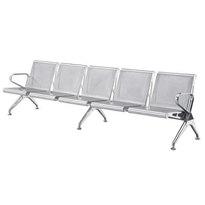 China Public Clinic Stainless Steel Chairs Reception Customer Waiting Chair for sale