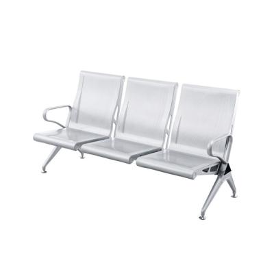 China Long Bench Three Seat Iron Row Chair Sofa Waiting Infusion Chair Airport Rest Waiting Chair for sale