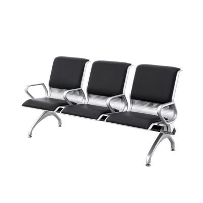 China Hospital Waiting Room Chairs Business Airport Seat Metal Painted Furniture With Cushion for sale