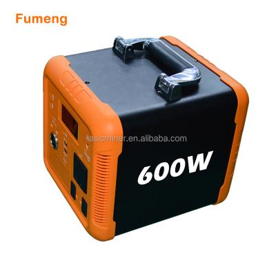 China Remote Control Emergency Lifepo4 Battery Power Station 601Wh Outdoor Solar Portable Power Station 601Wh 110V 220V for sale