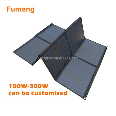 China High Efficiency 25% Sunpower Solar Power System Foldable Monocrystalline Solar Panel 200W Dish Portable Solar Panel 200W For Outdoor Camping for sale