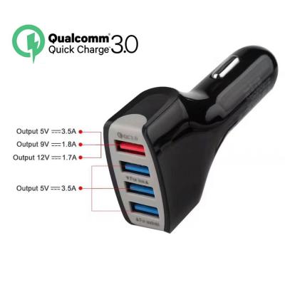 China Wholesale Mobile Phone MP3 MP4 Tablet 4 USB Port CAR Charger Adapter For Mobile Phone Accessories for sale