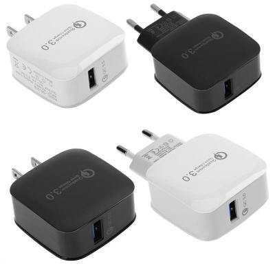 China For Mobile Phone and More 2019 Hot Selling QC 3.0 USB Fast Charging Travel AC Adapter Mobile Phone Universal Wall Charger for USB Wall Charger for sale