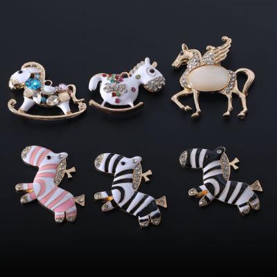 China Wholesale Custom Clog Charm Zebra Metal Shoe Lace Fang Charms Shoe Clog Decoration Diy Designer Crystal Bling Luxury Diamond for sale