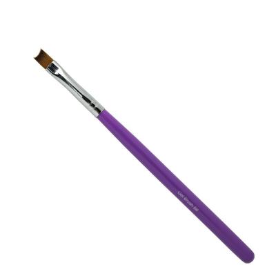 China Professional New Design Half Moon Nail Style Popular Purple Manicure DIY French Brush For Nail Art for sale