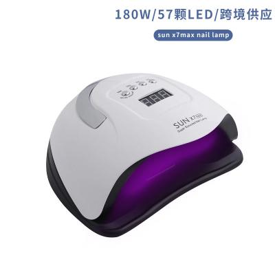 China 180W High Power White Portable Manicure Tool Nail UV Lamp Sun X7max UV Lamp NL097 for sale