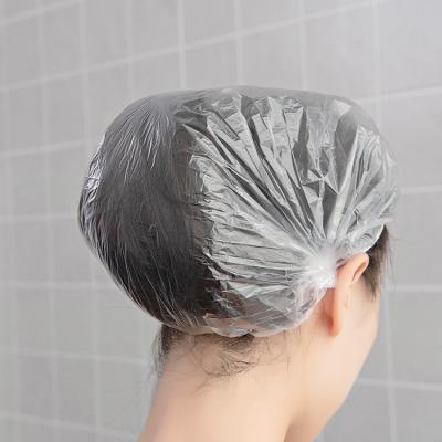 China Factory Made Waterproof Custom Hats Various Shower Stripe Disposable Shower Cap for sale