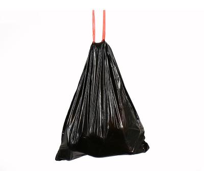 China Good Good Kitchen Construction Suction Twine Disposable High Quality Disposable Report Heavy Duty Black Waste Bag for sale