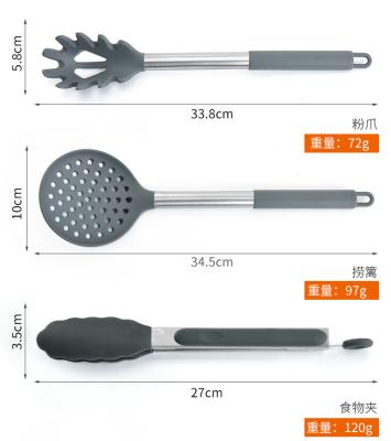 China Wholesale 6PCS Kitchen Cookware Stick Non - Viable Heat Resistant Silicone Kitchen Utensil Set for sale