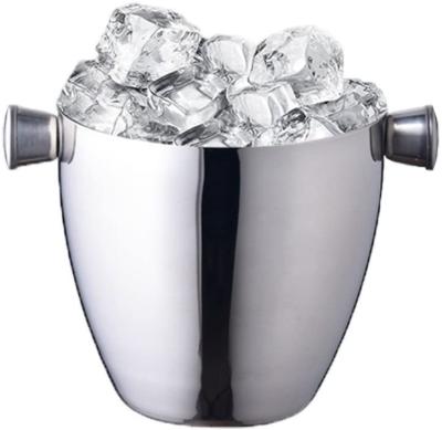 China Sustainable Premium 1.5L Champagne Bucket Hotel Bar Tool Supplies Stainless Steel Ice Bucket for sale