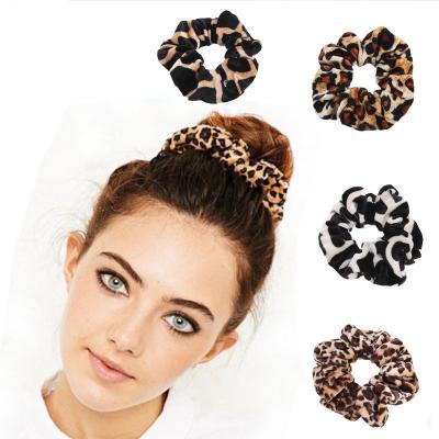 China Trendy Women Hair Scrunchies Hair Ties Velvet Fashion Elastic Band Hair Bands For Girls for sale