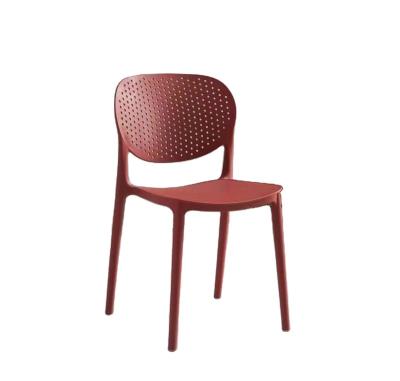 China Modern Nordic Simple Plastic PP Hotel Dining Color Chair for sale