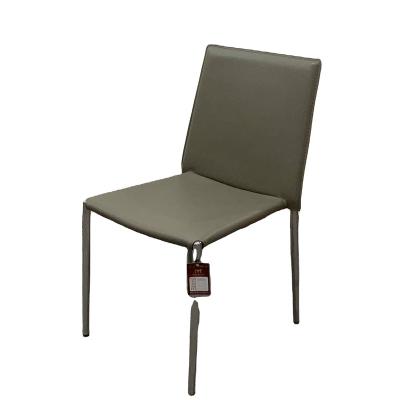 China China Product Modern Dining Furniture Stainless Steel Chair Hotel Dining Chair Leather Chair for sale