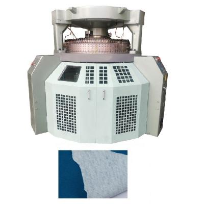 中国 Circular Polyester Double Jersey Knitting Machine Cover Cotton Fabric 販売のため