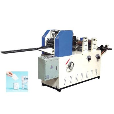 China Support Soft Paper Folding Machine Small Size Pocket Tissue Color Glue Laminated Te koop