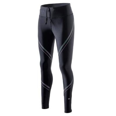 China Reflective Stripes And Zipper RION Workout Basics Laser Glow Gaiters Womens Tummy Control Running Pants for sale