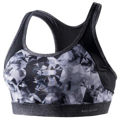 China RION Active Women's Racerback Breathable Sports Bra Medium Impact With Removable Pads for sale