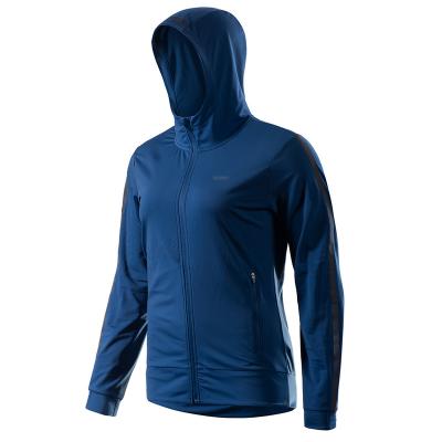 China RION Breathable Professional Sportswear Yoga Wear Women Running Hooded Jacket for sale