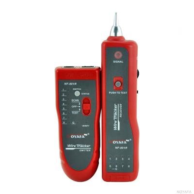 China ABS+electric parts LAN Network Cable Tester NF-801R RJ11 RJ45 Handheld Tracer Locator for sale