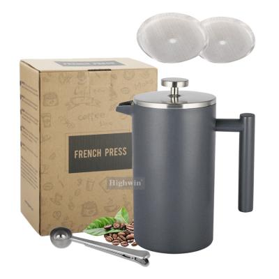 China WITH LID wholesale 34oz double wall maker stainless steel coffee press french press sale maker best best for sale