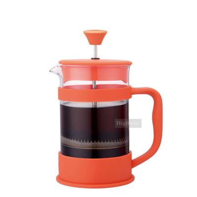 China Highwin Borosilicate Glass Coffee Maker Viable Plastic French Press for sale