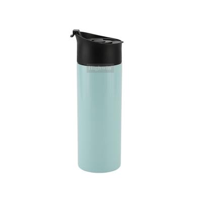 China Durable Colorful Double Insulation Travel Coffee Press Stainless Steel Wall Travel Vacuum Mug for sale