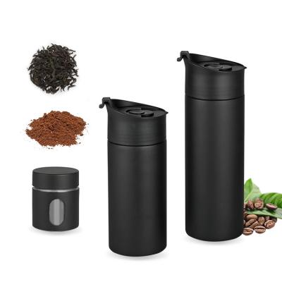 China Who respects the environment. Factory sales easy to use directly double wall stainless steel travel mug coffee portable french press coffee cups for sale