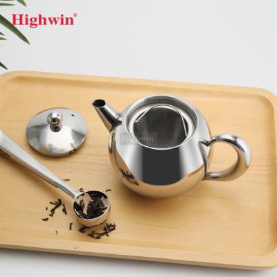 China 500ML 1L 1.5L Sustainable Teapot Stainless Steel Single Wall Teapot With Handle for sale