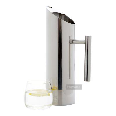 China Sustainable Highwin Stainless Steel Water Pitcher Jug For Hot Cold for sale