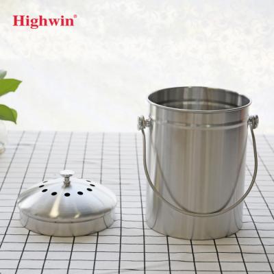 China Sustainable hot sale with high quality home kitchen compost waste bin for sale