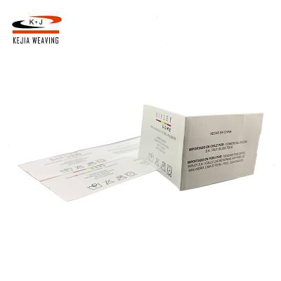 China Durable Ultrasonic Cut Satin Printed Highly Praised Qualities Product Garment Label for sale