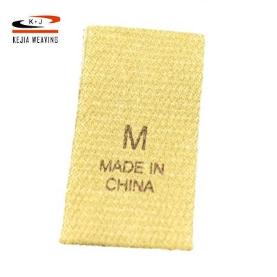 China Sustainable Cotton Or Canvas Hot Stamping Printed Label For Bags And Garment for sale