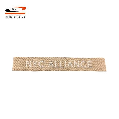 China Sustainable Custom Personalized High Density Organic Cotton Woven Labels For Garment for sale