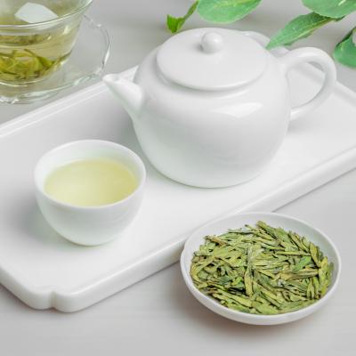 China Chinese Handmade High Quality Premium Grade Fresh Leaf-Wither-Rolling and Forming-Drying-Packing Organic Serum Green Tea Green Tea for sale