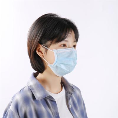 China Blue Mouth Protective BFE 95% Nonwoven Fabric Earloop Face Mask Against Safety Pollution for sale