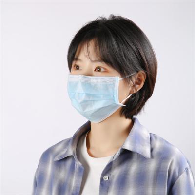 China BFE 95% Hot Sale Medical Consumables Disposable 3 Ply Face Mask Medical Blue Breathable Face Mask for sale