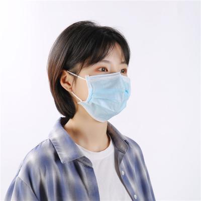 China BFE 98% Disposable Protective 3ply Face Mask With Earloop And Meltblown Filter Manufacturer for sale