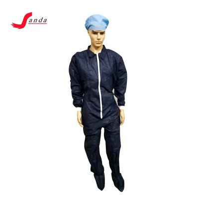 China SBPP/SMS/MICROPOROUS Quality and Quantity Assured Disposable Safety Coverall Suit for sale