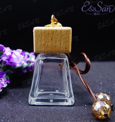 China Wholesale PERFUME FMT1370-12ML wooden cap with automatic clear glass perfume bottle empty rope perfume bottle diffused hanging hot stocks for sale