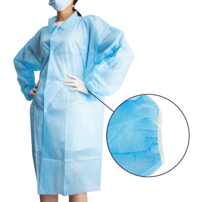 China China Comfortable Wholesale Nonwoven Fabric Lab Jacket Coat Disposable Lab Coat for sale