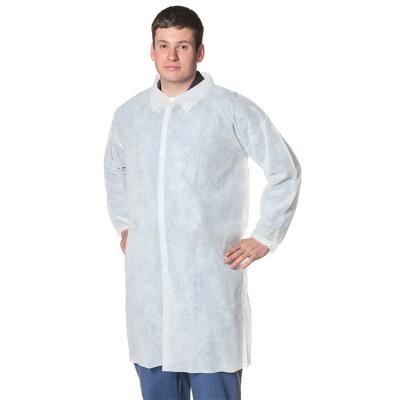 China 2021 Most Popular Hospital Sms Coats Disposabl Dispsoble Lab Coat With High Quality for sale