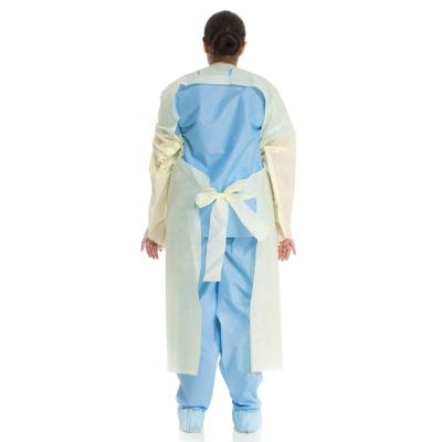 China 2021 New Product Disposable Cpe Cpe Dress Disposable Cpe Gown Nonwoven Isolation Gown for sale