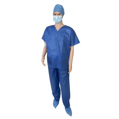 China Anti-Static Surgical Short Sleeves Scrub Suits For Men's Doctors And Nurses for sale