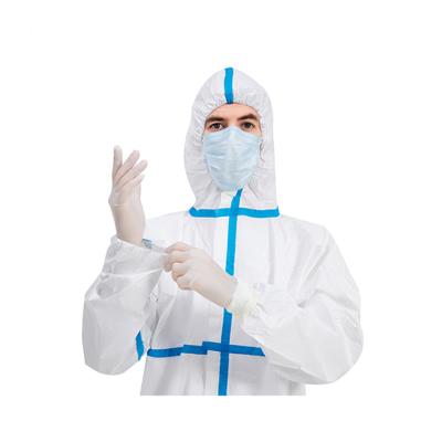 China Available with Attached Hood Coverall Medical Suit PPE Body Isolation Gown and Boots Protective Clothing Full Body Isolation Gown for sale