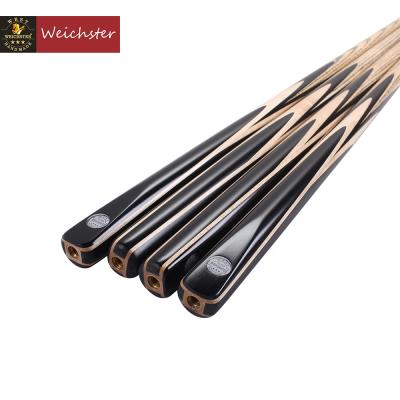 China Weichster One Handcrafted Maple Ebony Traditional Cue Model B588 1Piece Snooker Cue for sale